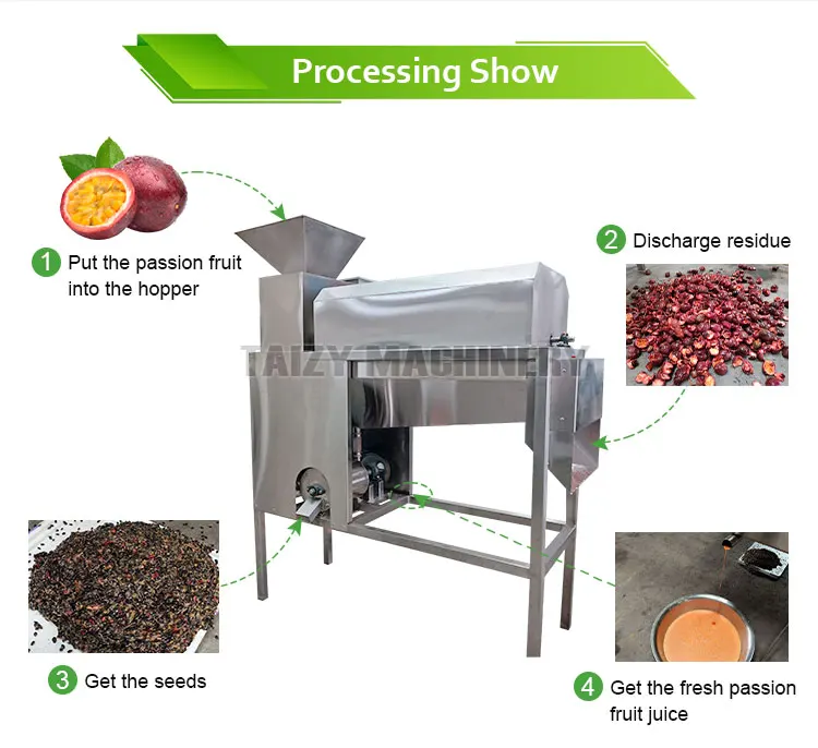 Industrial Large Scale Passion Fruit Pulping Machine Passion Fruit