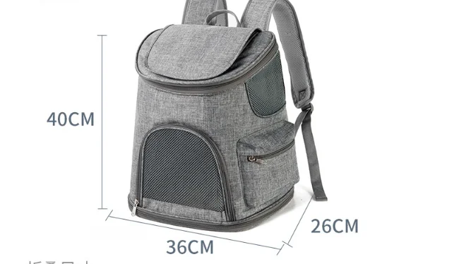 product hot selling foldable breathable mesh oxford wear resistance pet backpack carrier for small cats dogs-56