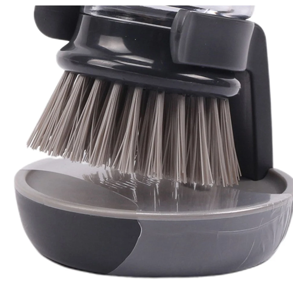 Buy COINFINITIVE Kitchen Soap Dispensing Palm Brush Multifunctional Cleaning  Brush Kitchen Tools Self Dispensing Soap Scrubber Sponge Plastic Liquid  Soap Online at Best Prices in India - JioMart.