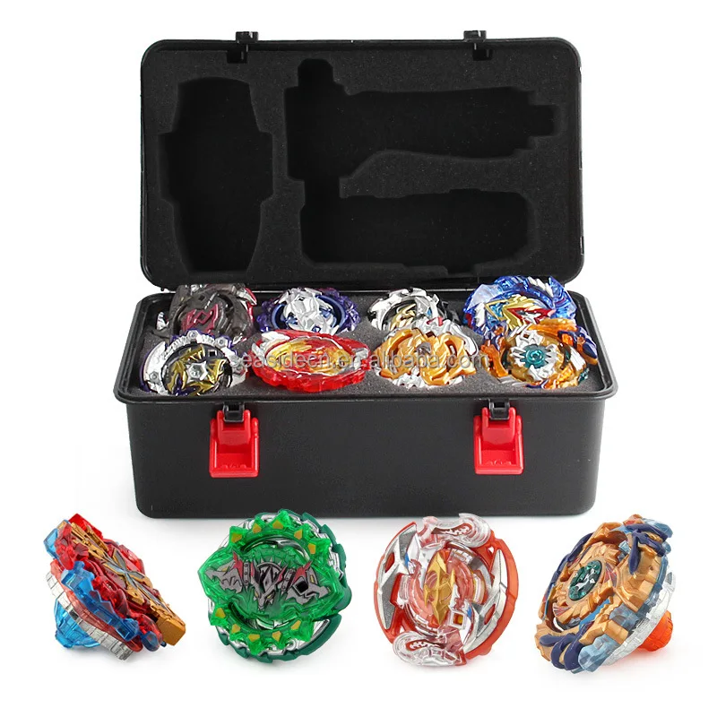 New Spinning Top Toy Sets Beyblades With Storage Box Pull Ruler ...