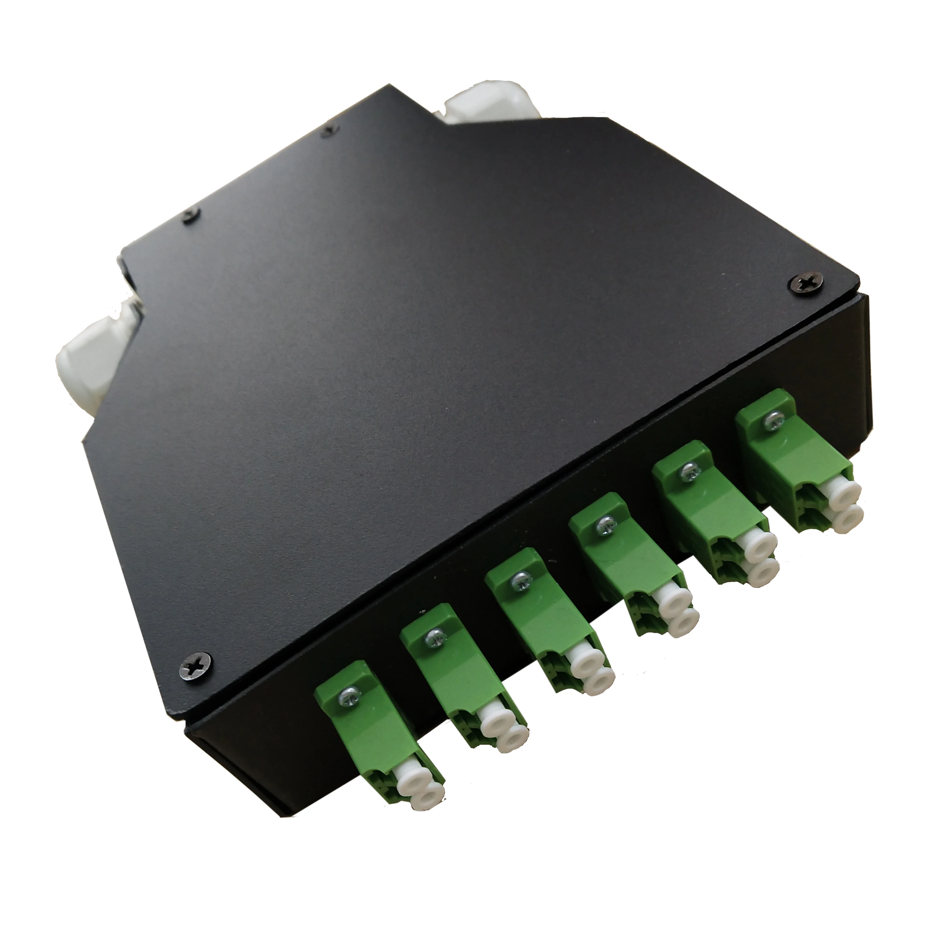 FONGKO 6 ports Duplex LC/APC Adapter DIN rail patch panel FTTH FTTX ...