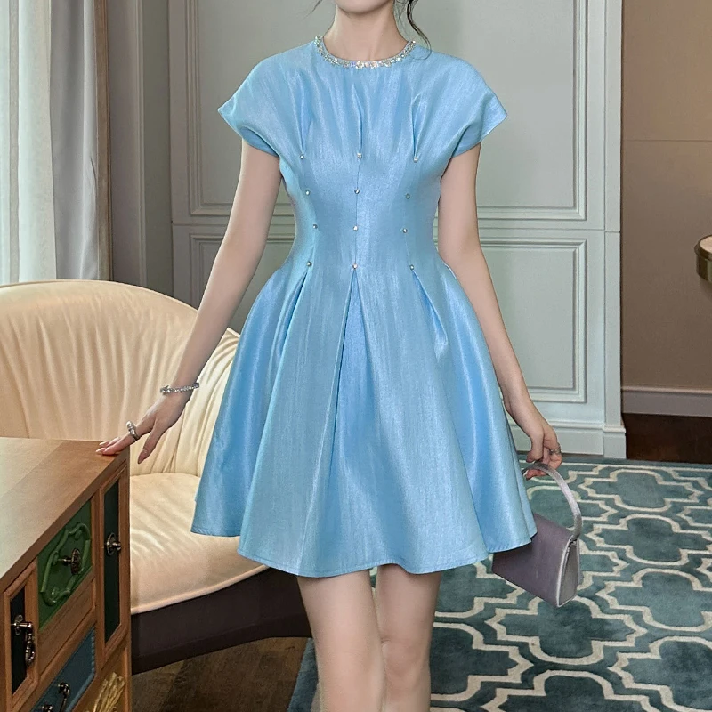 satin dress korean Korean Vintage Luxury Party Evening Dress For Women Summer Pink Satin Elegant Sling Sexy Midi Dress 2024 Fashion Bodycon Dresses