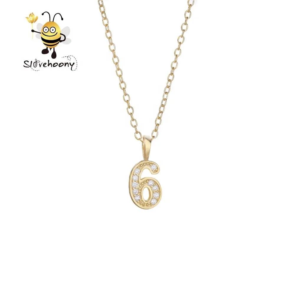 Six Charms Necklace,Alphabet Necklaces 
