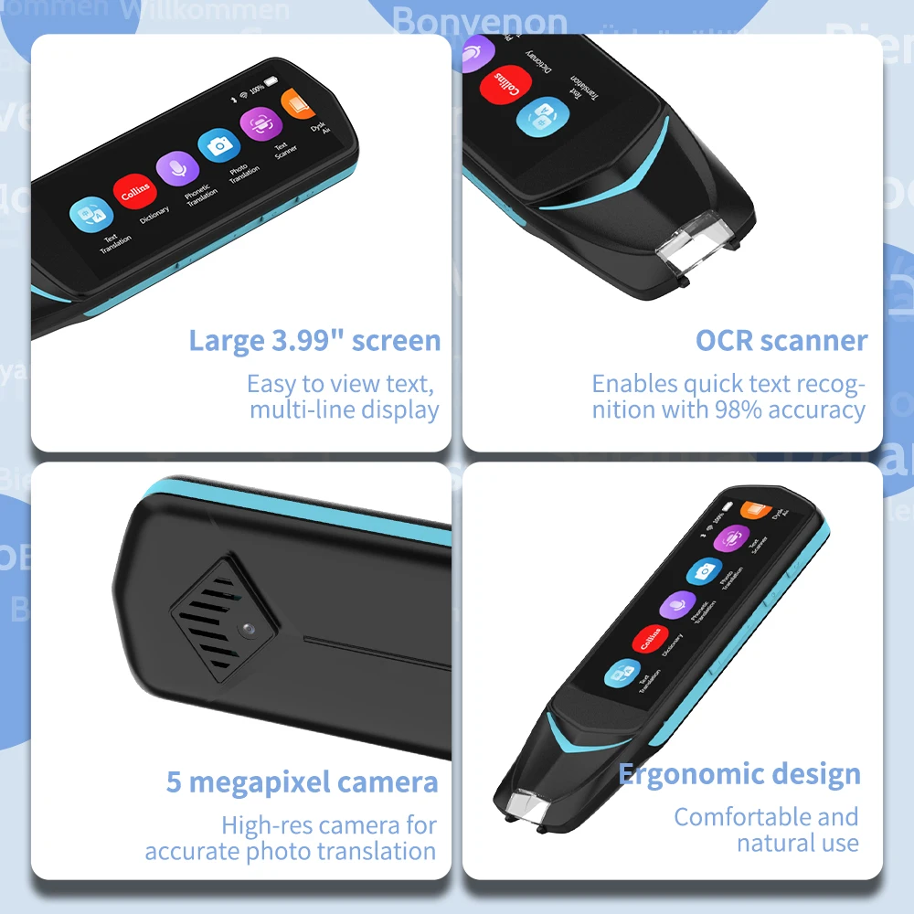 Electronic Dictionary Pen Fast Translate 112 Language Learning Talking Scan Translation Pen