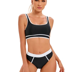 Top Quality Swimming Sport Wear 2 Pieces Set Beach Wear Women Swimwear
