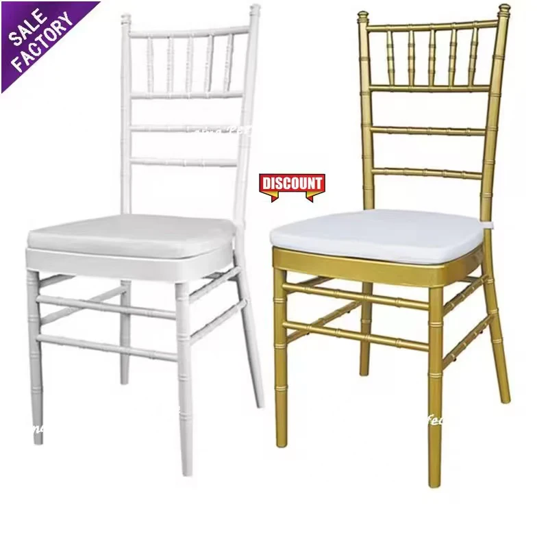 Cheap Black Gold Metal Chromed Iron Stacking Furniture Party Hotel Chairs Gold Ceremony Party Reception Wedding Chair for Event