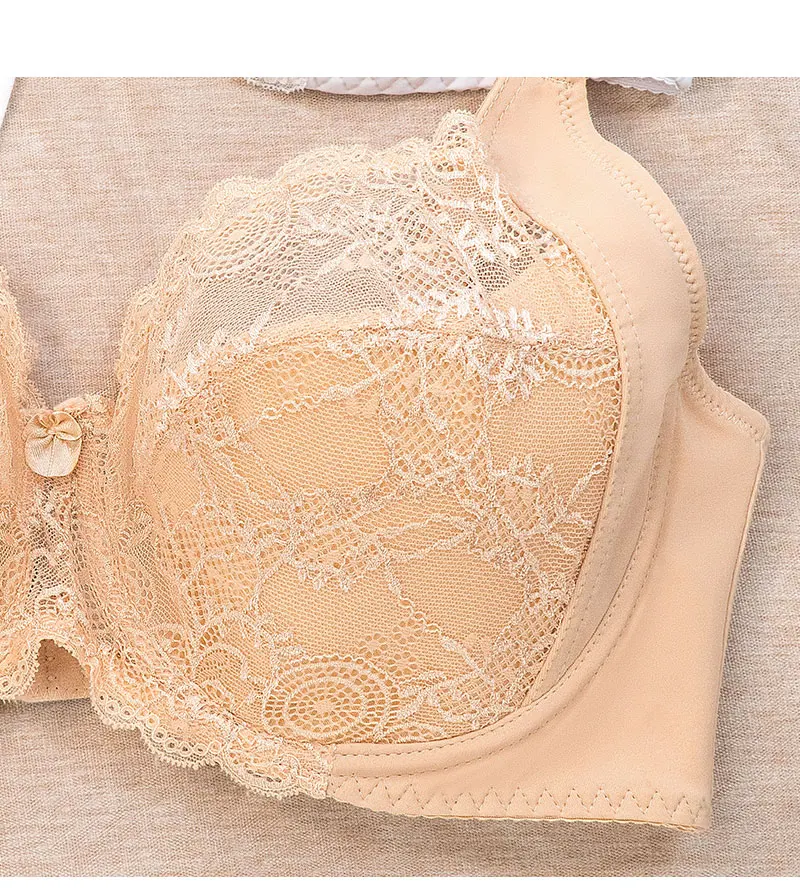 Wholesale Large Cup Size Bra For Big Women G Cup Thin Breathable Underwire Lace Bras Women Plus