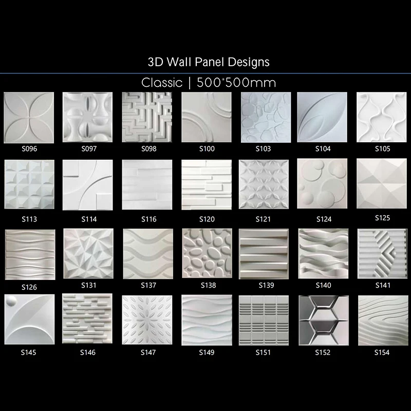 Colorable Sticker for Wall Decoration Waterproofing Materials Shape 3D PVC Wall Panel
