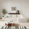 Right Facing Chaise+2seater(White)