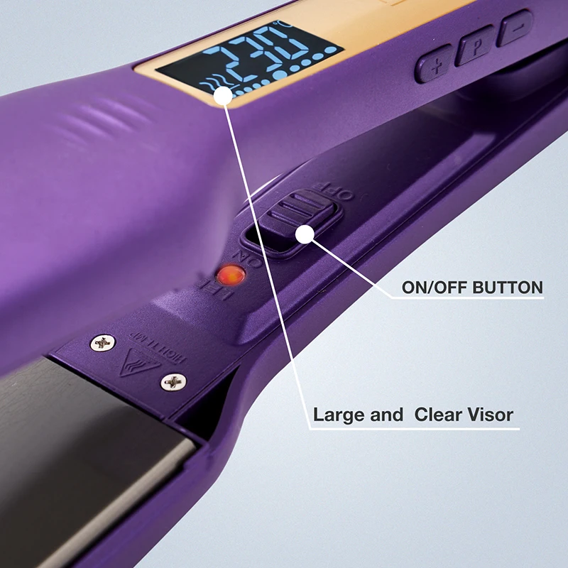 Plancha plana de cerámica chapada en turmalina, elemento de