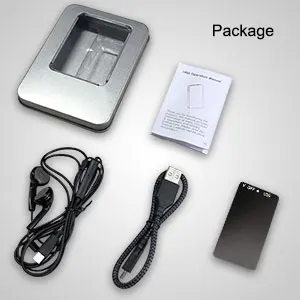 Patent Model L800 Voice Recording Devices Mini Card Shape MP3 Music Recorder Portable Small Voice Recorders