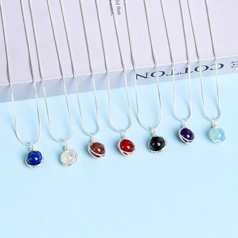 Elegant Zodiac Necklace Pendant - Multi-Color Options
