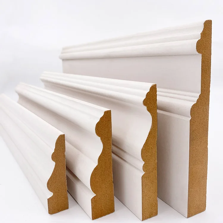 MDF Ceiling Cornice Gesso Photo Picture Painting Frame Primed Floor Mouldings Fiber