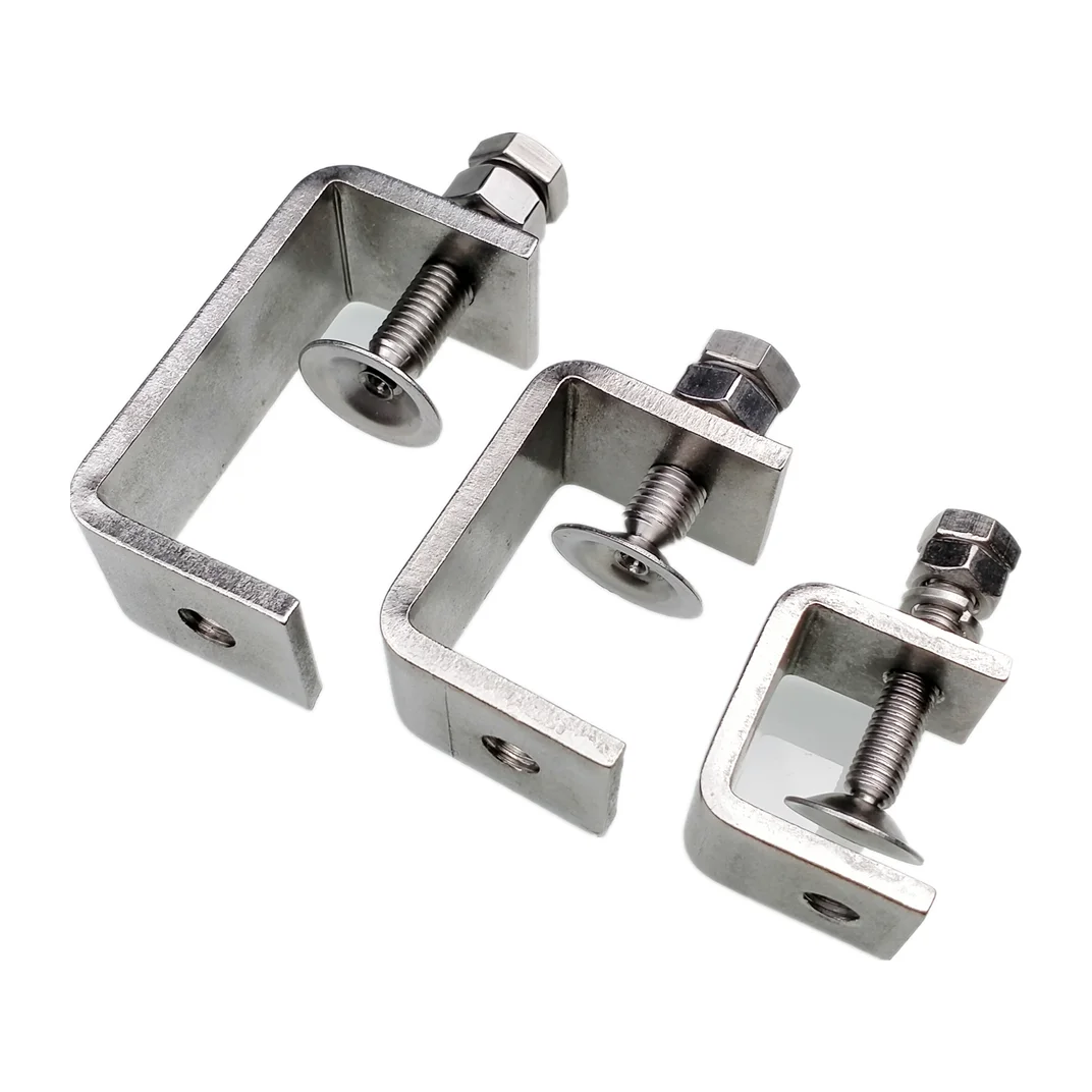 304 Stainless Steel Adjustable C Channel Beam Clamp Buy Beam Clamp