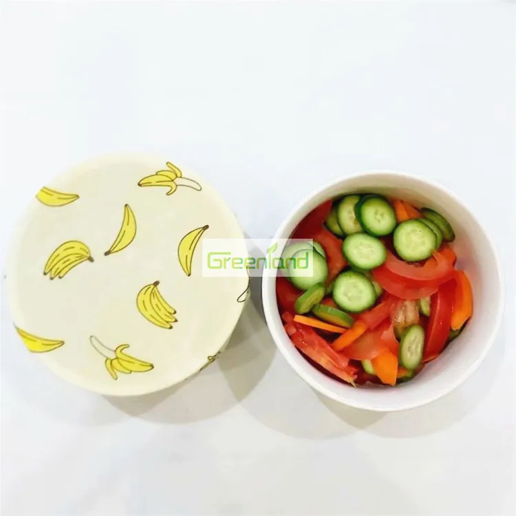 Reusable Beeswax Food Wrap for Free Food Storage with Natural Ingredients