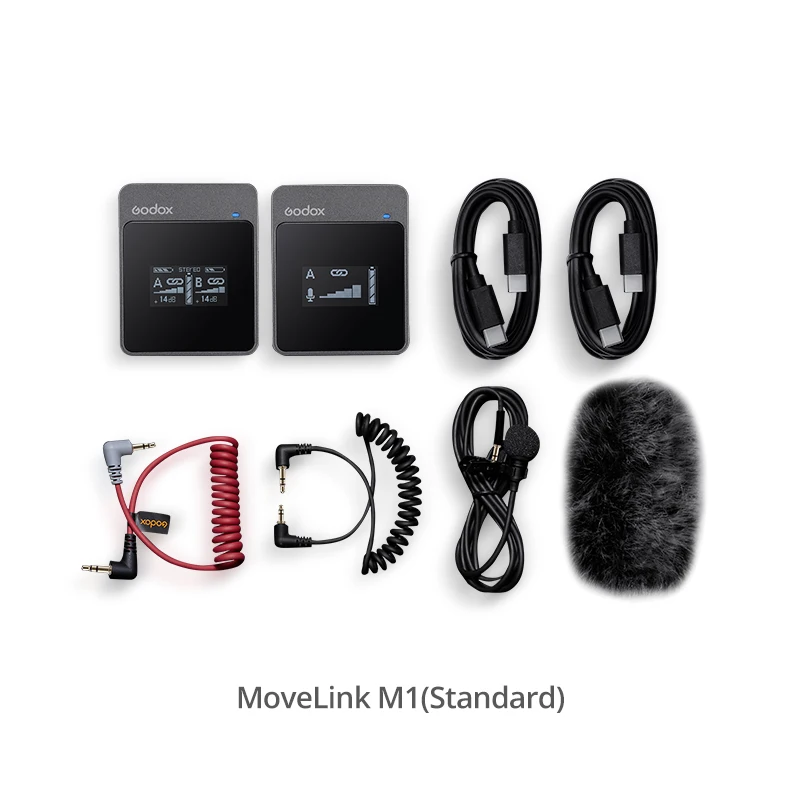 Source Godox MoveLink M1 M2 Wireless Lavalier Microphone System