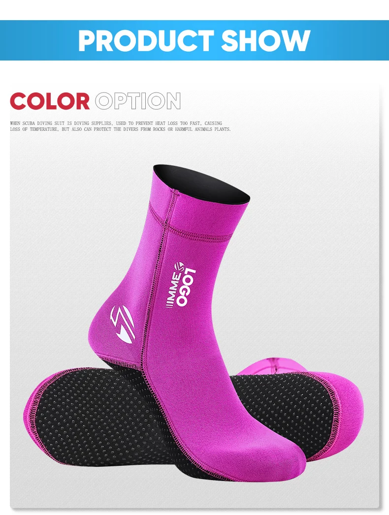 Custom 3mm 5mm Waterproof Women Men Water Sand Beach Yaga Shoes Long