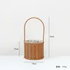 flower basket-straight round large
