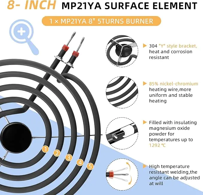 Electric Range Burner 8 Inch