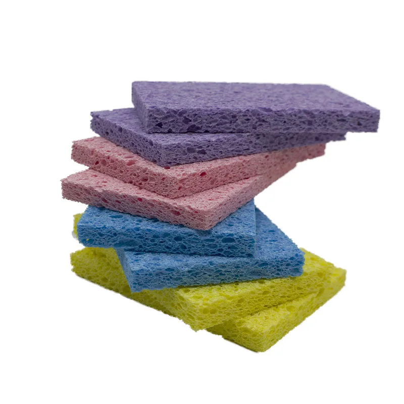 Волшебная Экологически чистая компрессионная целлюлозная губка кухонная для мытья посуды мойка