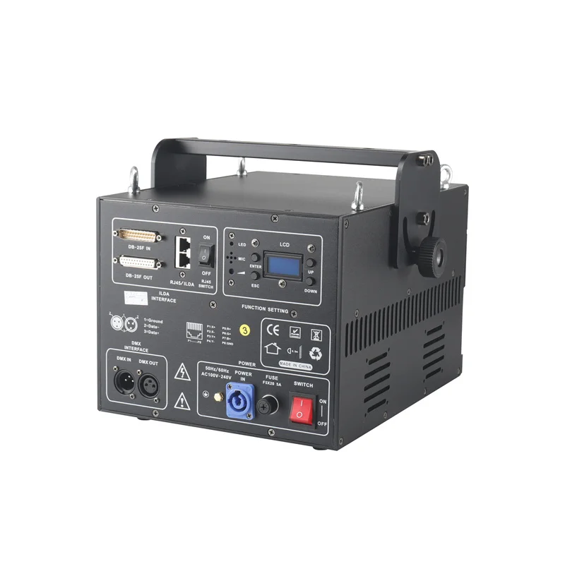 APP Control 10W RGB Laser Light 40KPPS Animation Stage Show Weddings KTVs Blue Red Green Beams Dmx512 Mode 15W 20W Power Options