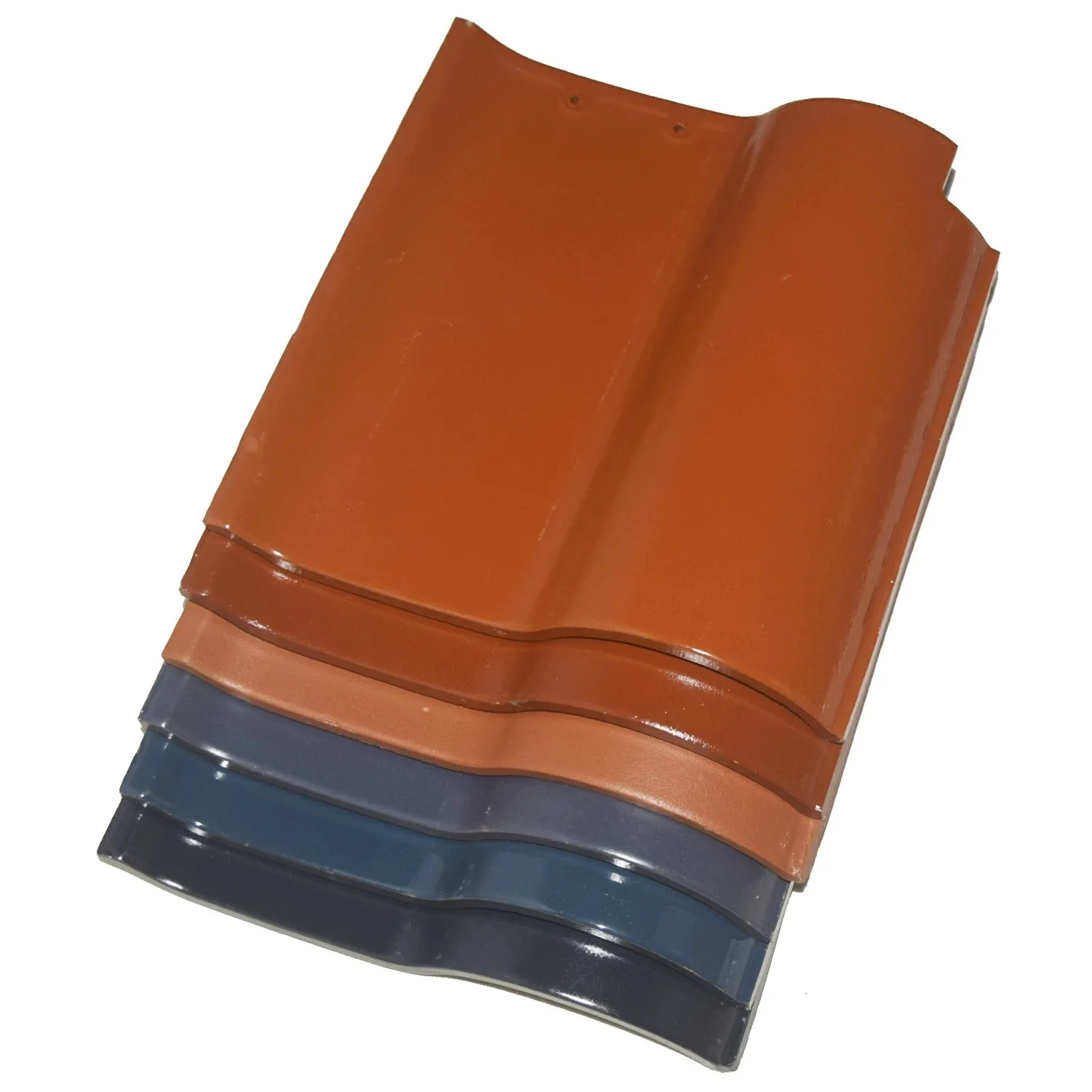 Spanish Glazed Ceramic Roof Tile Clay Roofing Sheet S Shape Villa Tile