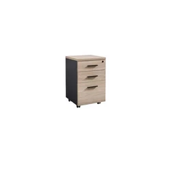 Modern Design Movable Melamine Office Cabinet With 3 Drawers