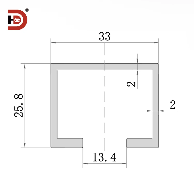 product 2633 suspended rail u shaped groove industrial assembly line aluminum profile tool hanging strip placing pulley slide rail122-3