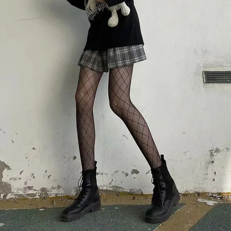Customized Patterned Fishnet Tights Black Fishnets Net Stockings Pantyhose for Women