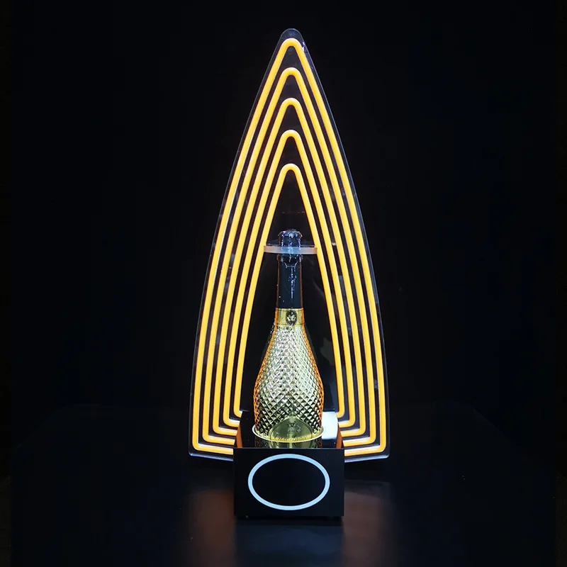 Affordable Price Bottle Service Presenter Special Shape Led Liquor