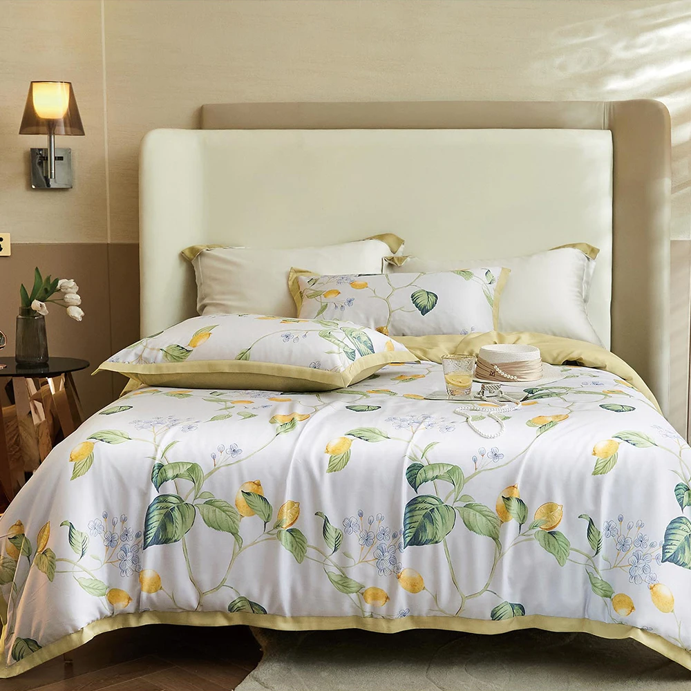 New Luxury 100 Organic 60s Lyocell Designs Bedding Sets Bedsheet Sets