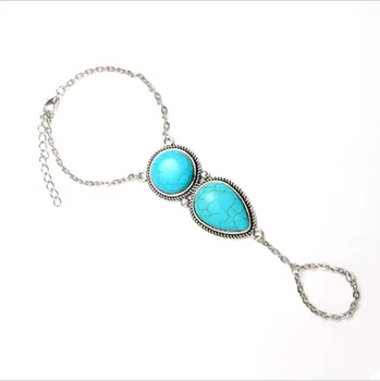 Bracciale Elefante Hanessa Con Sfere Turchesi - Lega Di Zinco Color Argento - Regalo In Confezione Regalo