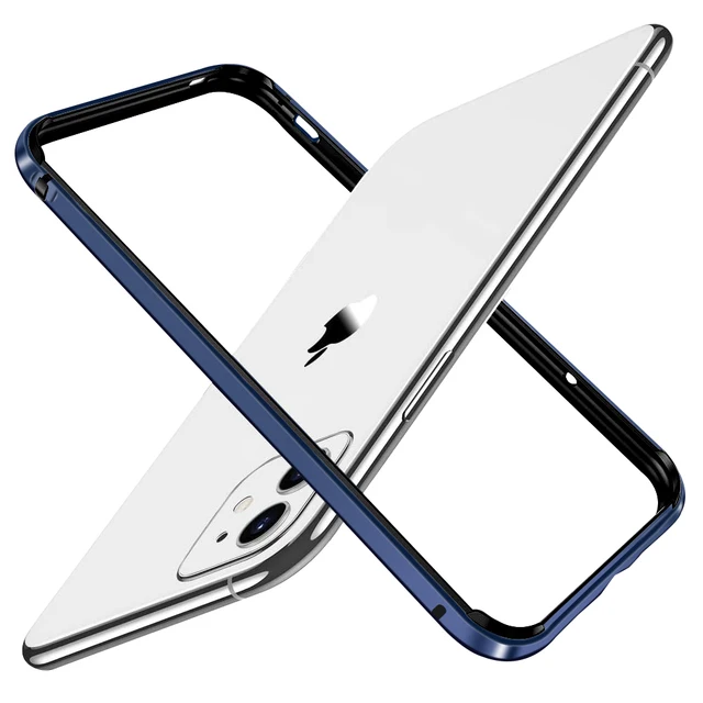 Iphone 13 Pro Max Aluminum Bumpers Bumper Case Metal Frame Bumper Cover  Shock Absorbent Slim Cool Design (13promax, Silver)