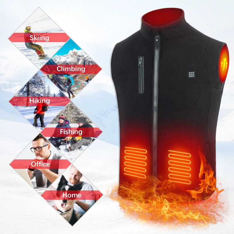 Factory Custom Design Electric Usb Rechargeable Battery Powered Heated