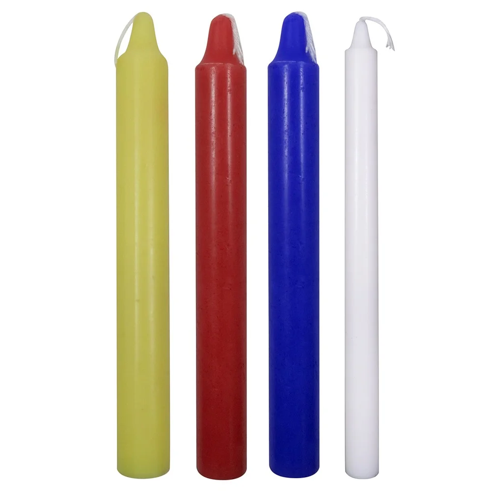 Оптовая цена небольшие многоцветные 40 упаковок ритуальные заклинания колокольные свечи для свадьбы дня рождения