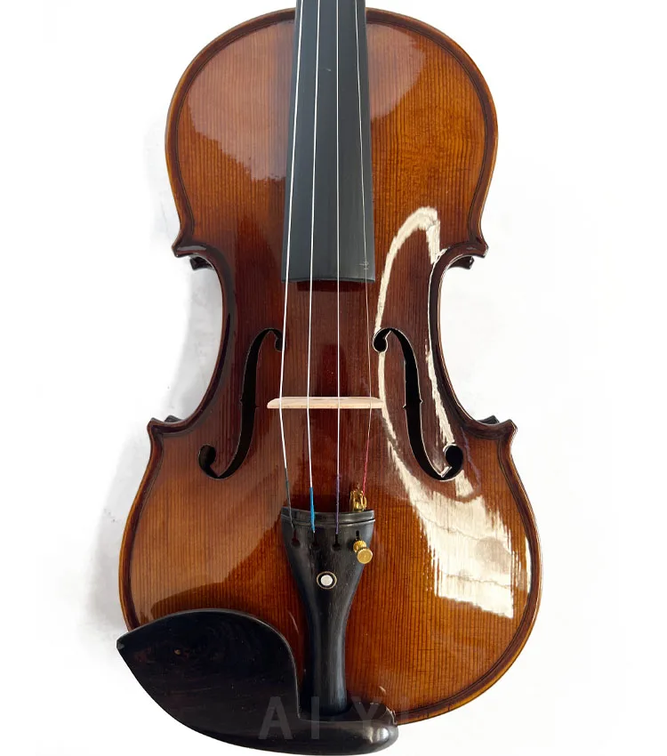 Maple Instruments Wholesale Flame Maple Professional Violin Instrument 4/4 Kit
