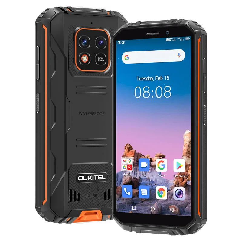 Oukitel Wp18pro Waterproof Smartphone: 6 Inch Screen, 12500mAh