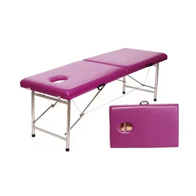 High Quality Stainless Steel  Portable Folding Massages Beds Facial Spa Bed Massage Table Hospital Examination Medical Bed