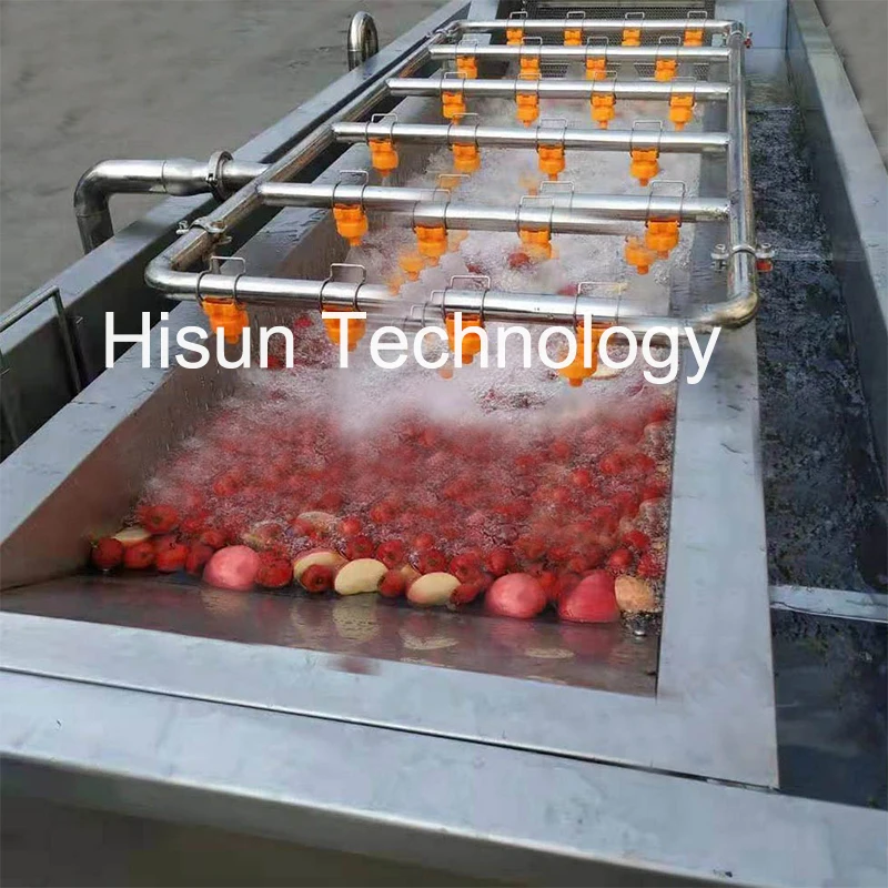 Washing Machine Vegetable Fruit Washing Machine Industrial Ozone Strawberry Apple Washing Line Drying Machine