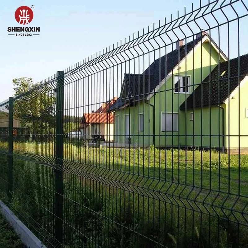 Outdoor Metal Garden Fence Panel 3D Curved Welded Wire Mesh Fence ...