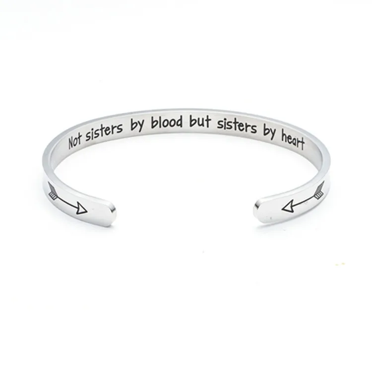 sisters by heart cuff bracelet