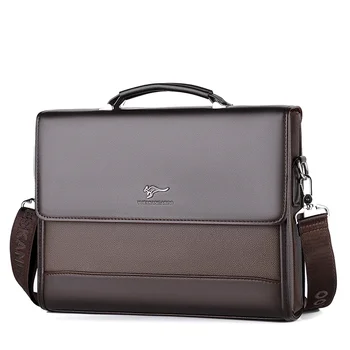 Business briefcase business trip office stereotypes large capacity men's handbag OFFICE briefcase pu