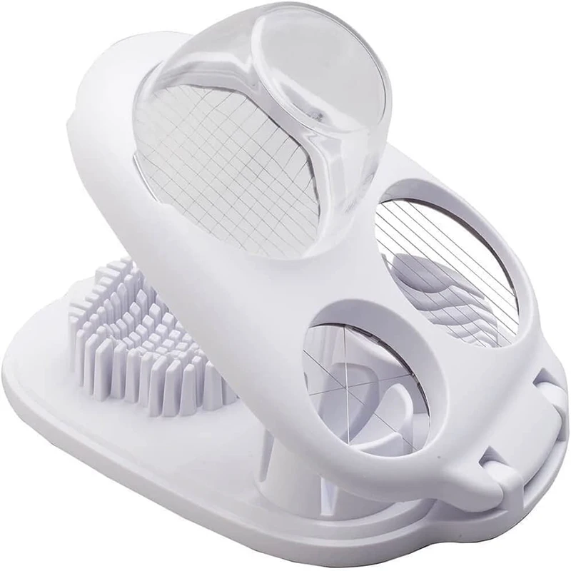 Kamus Экологически Чистая нержавеющая сталь и пластиковая вареная Форма для яиц ручной резак слайсер отличный кухонный инструмент домашнего использования