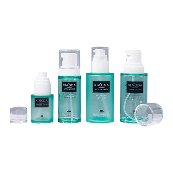Factory Wholesale Small Cute 40ml 60ml 100ml 120ml Flat Shoulder Round Cosmetics Shampoo Fragrance Spray Pet Bottle