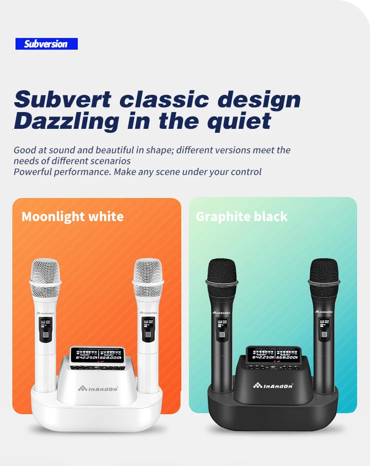 Antiinterference Uhf Hifi Ktv Stage Performance Selfcharging