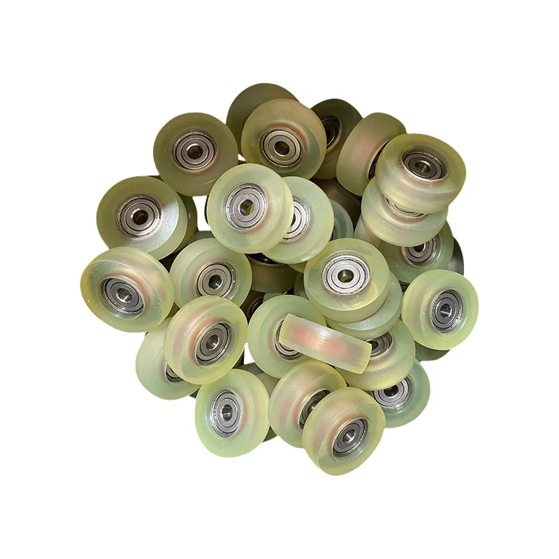 product tpe coated swivel wheels for medical carts chemical resistance rubber covered walking wheels with cutting service-8