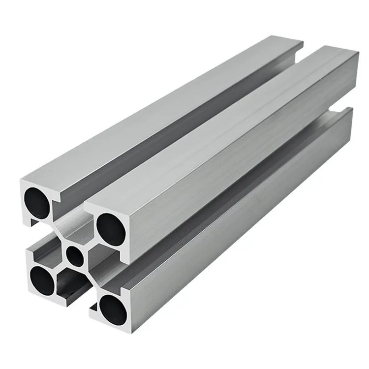 4040 Industrial  Extruded Aluminum Profile Square Tube Aluminum Alloy Profile  Provide Punching and Cutting Services