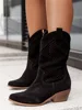 Black suede