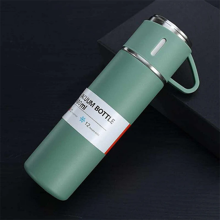 Vacuum Flask Set 3 Cups Insulated Water Bottle Travel Coffee Mug Stainless Steel Vacuum Flask Coffee Cups Water Flask  Drinks