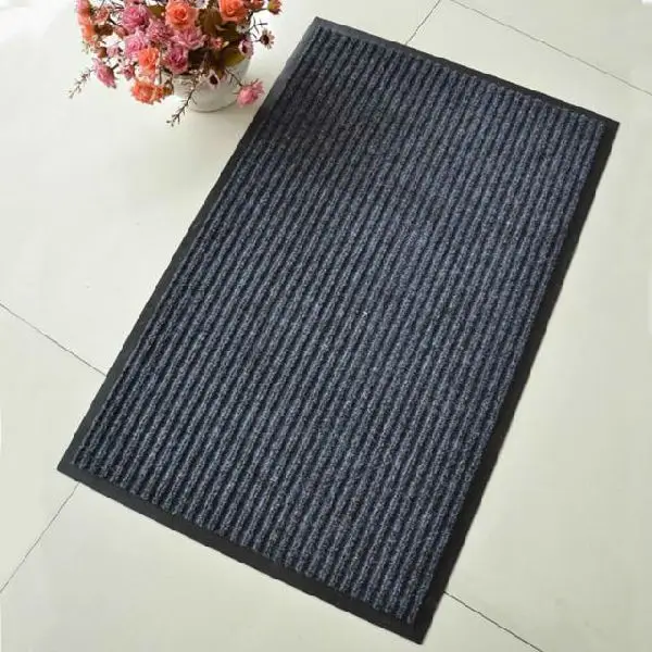 Double Rib Machine Made PVC Floor Mat Anti slip Anti Dust Plastic Entrance  Carpet Floor Mat